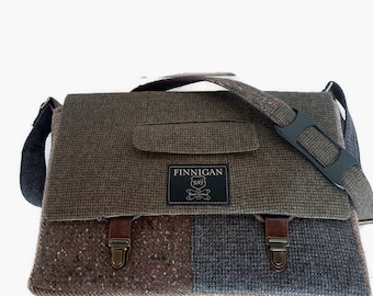 Mens Messenger Bag, Mens Gift Womens , 15"  Macbook Pro Laptop Sleeve, Canvas tote bag, Upcycled bag