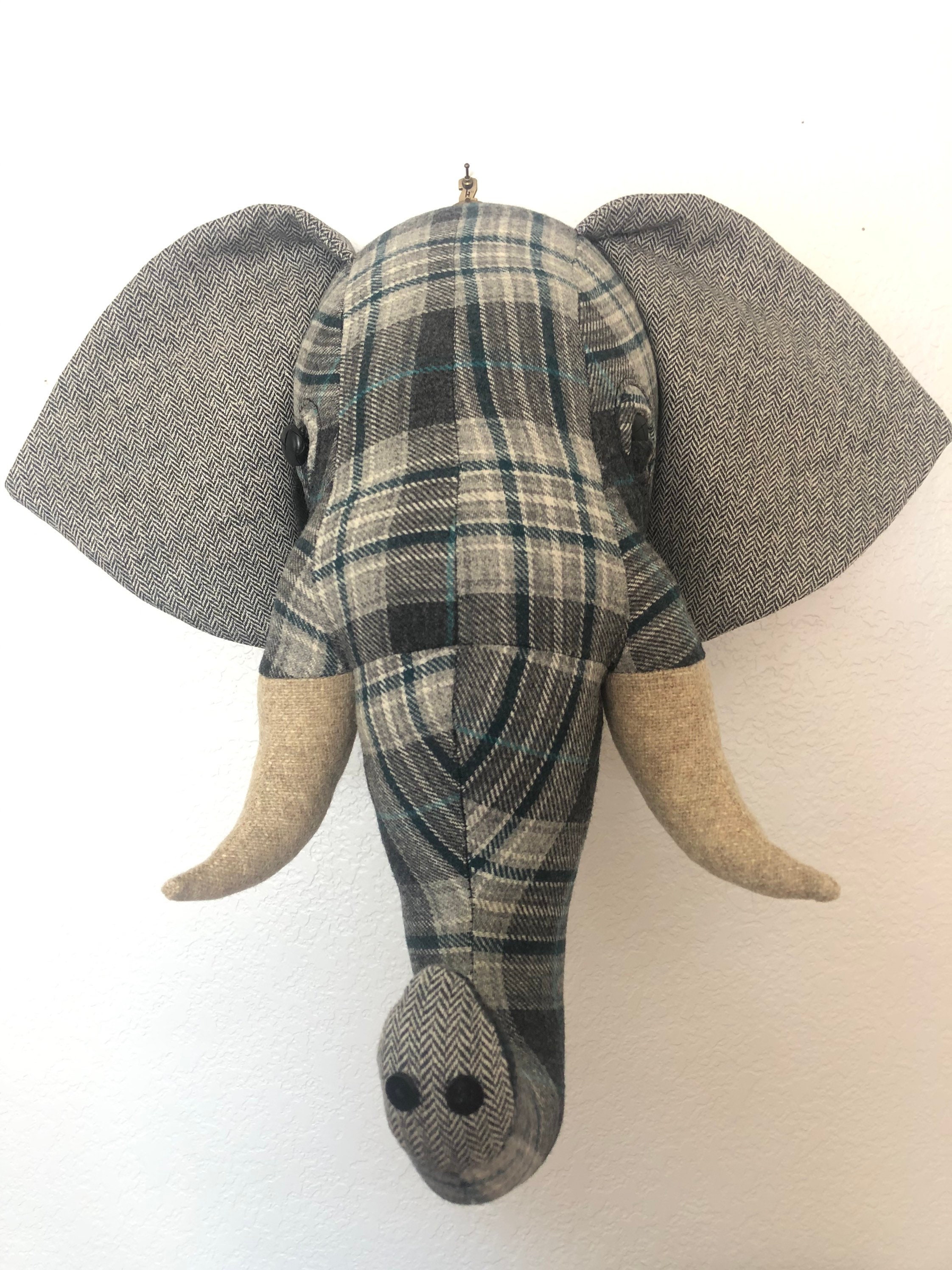 Elephant head wall décor head wall mount Faux taxidermy wall Etsy