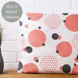 Coussin décoratif pour l'extérieur, motif géométrique, corail, décoration de terrasse, jet d'été, siège de piscine, couverture extérieure, style moderne