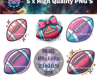 Pacchetto PNG Football Girl x 5, disegni sublimatici di football femminile, download immediato, immagini ad alta risoluzione per progetti e artigianato.