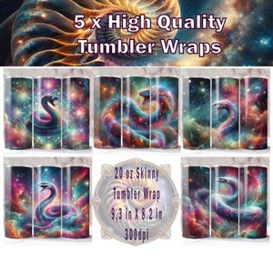 Jahr der Schlange Tumbler Wrap x 5, 20 Unzen Tumbler Wrap, Schlangensublimation, Schlange PNG, Schlangenhaut Tumbler Wrap, Schlangen Tumbler Wrap.