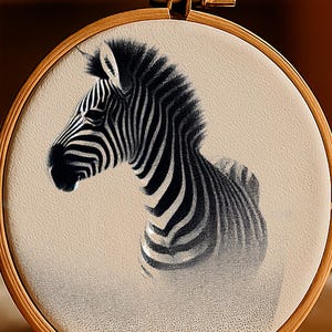 Cross Stitch Monochrome - Silence Savannah PDF Instant Download, Vintage Easter Cross Stitch Patterns & DIY Gift Ideas