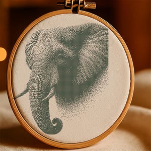 Cross stitch monochrome Elephant&#39;s Breath cross stitch instant download Easter cross stitch vintage pdf cross stitch diy gift