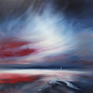 Seascape Boat Wenskaart ~ Varen door