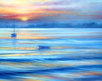 Sunrise Seascape Greeting Card ~ First Light