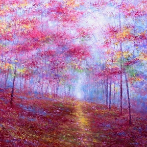 Carte de voeux florale Woodland Trees ~ The Blossom Path
