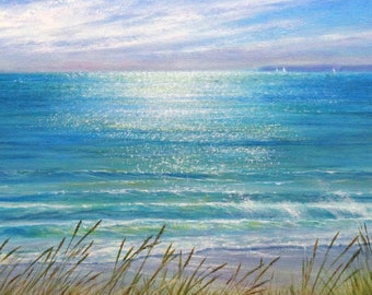 Seascape Beach Canvas Print ~ Down To The Sea II