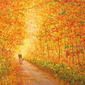 Autumn Woodland Canvas Print ~ Our Autumn Walk