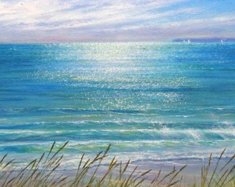 Seascape Beach Greeting Card ~ Down To The Sea II