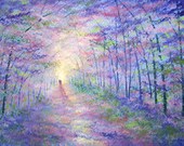 Forest Light original acrylic on canvas painting