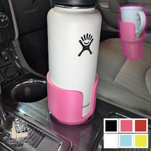 Universal Car Cup Holder Extender/Adapter/Insert/Expander - Large Bottles 32 oz Hydroflask, Cirkul, Ello, Owala, etc. & Coffee Mugs