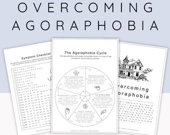 Caderno de exercícios de agorafobia: Diário de terapia TCC e DBT (download em PDF A4/A5)