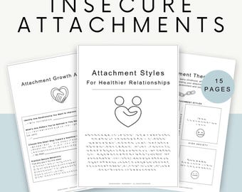Attachment Theory Workbook: CBT & DBT Self-Help Guide (PDF Download A4/A5
