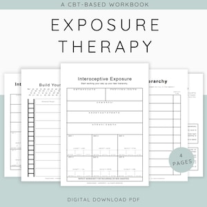 Manual de terapia de exposición: Diario de autoayuda para TCC y TCD (Descarga PDF A4/A5)