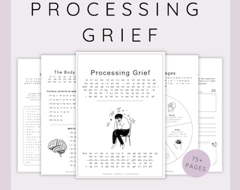 Grief & Bereavement Workbook: Emotional Healing, Loss of Loved One (PDF Download A4/A5
