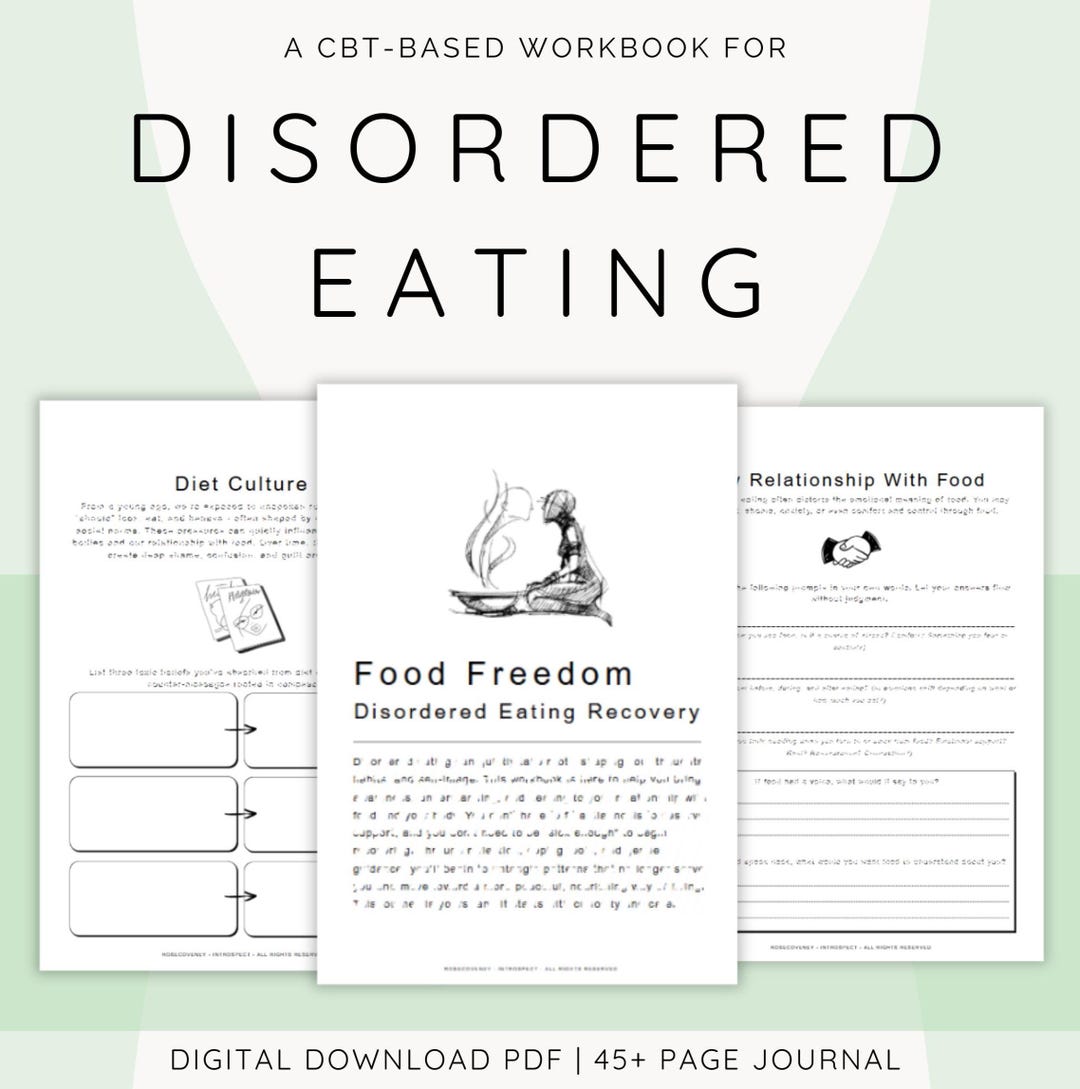 CBT Workbook: Healing Your Relationship With Food (PDF Download A4/A5 ...