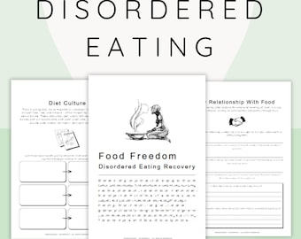 Caderno de exercícios de TCC: Curando seu relacionamento com a comida (Download em PDF A4/A5)