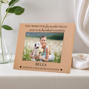 Dog Memorial Picture Frames Personalized, Pet Memorial Gift, Pet Loss Gift for Dog Mom, Dog Photo Frame Personalized, Dog Remembrance Gift