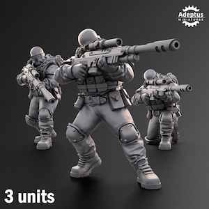 Snipers. Spectre Regiment. Imperial Guard [Adeptus Miniatures]