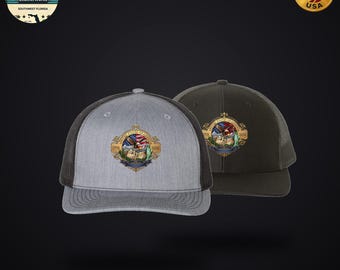 Gorra de camionero USA Liberty Eagle 250th Anniversary - Gorra patriótica USA Eagle - 1776 2026 Regalo para hombre - Cierre ajustable de malla