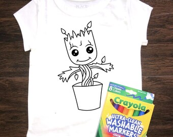 Groot Color and Wash Shirt