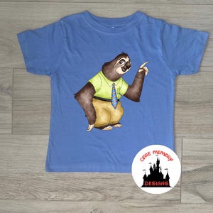 Zootopia Flash Slothmore Tee, Disney Animal Kingdom, Disney Sloth