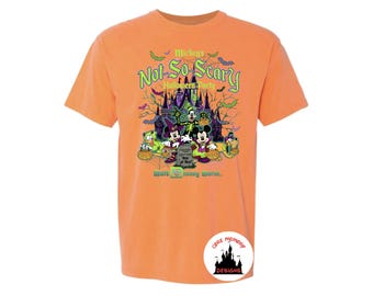 Mickeys Not So Scary Halloween Shirt, MNSSHP, Disney Halloween, Minnie Halloween, Minnie Pumpkin, Comfort Colors