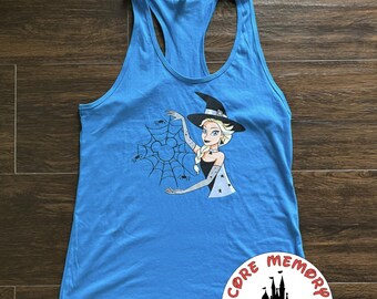 Disney Elsa Halloween Shirt, Frozen Halloween Shirt, Magic Kingdom, Disney Mom Shirt, Disney Tank Top, Queen Elsa Halloween, MNSSHP