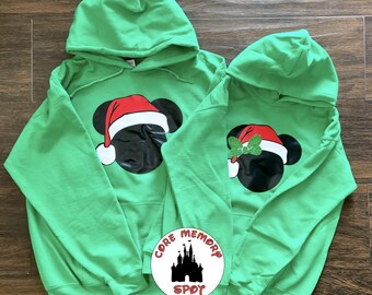 MICKEY SANTA CHRISTMAS Shirt, Mickey & Minnie Christmas Tee