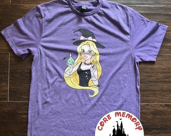 Disney Rapunzel Halloween Shirt, Tangled Halloween Shirt, Magic Kingdom, Disney Mom Shirt, Disney Tank Top, MNSSHP, Rapunzel Witch
