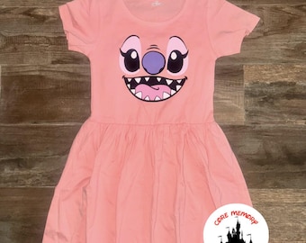 Angel Dress, Stitch, Magic Kingdom, Halloween Costume Dress, Disney Family Vacation, Disney World Trip, Kids Stitch Dress