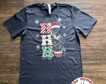 Mickey Christmas Shirt, HoHoHo Disney Holiday, Epcot Shirt, Magic Kingdom Shirt, Disney Family Vacation Shirt