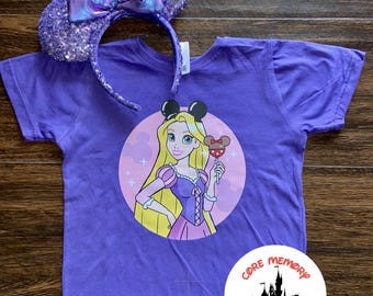 Rapunzel Tee, Rapunzel Tank, Rapunzel Birthday,  Rapunzel Dri Fit, Disney DTF