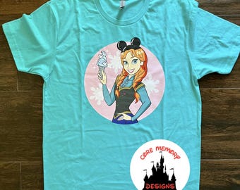 Anna Shirt, Anna Tee, Anna Shirt, Anna Dri Fit, Disney DTF