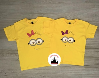 Minion Girl Tee, Matching Minions