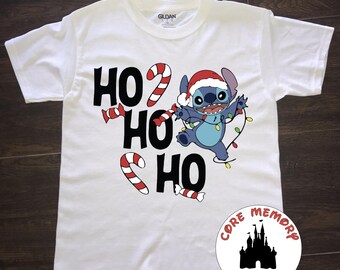 Stitch Christmas Shirt, Disney Holiday, Epcot Shirt, Magic Kingdom Shirt, Stitch Tee, Disney Family Vacation Shirt