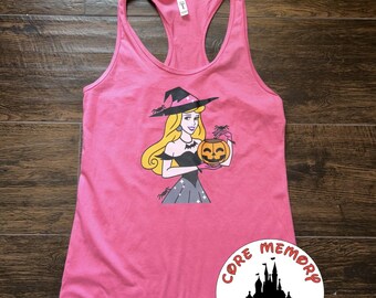 Disney Aurora Halloween Shirt, Sleeping Beauty Halloween Shirt, Magic Kingdom, Disney Mom Shirt, Disney Tank Top, MNSSHP, Aurora Witch