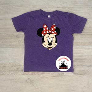 Camiseta de Minnie Mouse, camiseta de Disney para niñas, camiseta del Reino Mágico imagen 11
