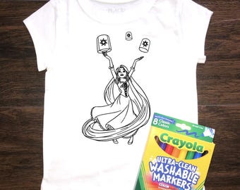 Rapunzel  Color and Wash Shirt