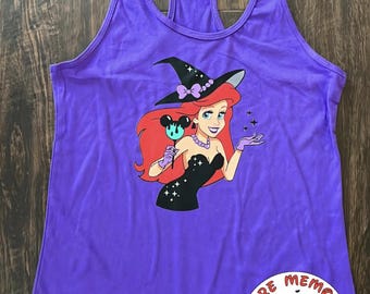 Disney Princess Ariel Halloween Shirt, Mermaid Halloween Shirt, Magic Kingdom, Disney Mom Shirt, Disney Tank Top, Ariel Witch, MNSSHP