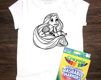 Rapunzel Color and Wash Shirt