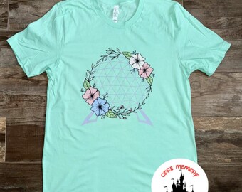 Flower & Garden Shirt, Disney Epcot Shirt, Epcot Center Shirt,  Disney Shirt