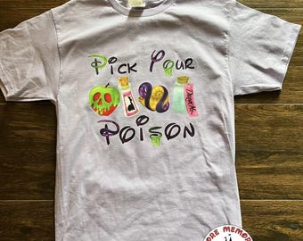 Pick Your Poison Disney Halloween Shirt, Villain Halloween Shirt, MNSSHP Magic Kingdom, Disney Mom Shirt, Disney Tank Top