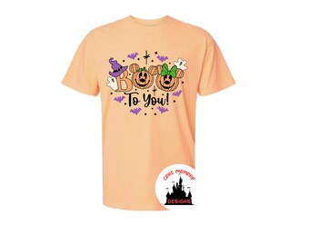 Boo Minnie Halloween Shirt, MNSSHP, Disney Halloween, Minnie Halloween, Minnie Pumpkin,Comfort Colors