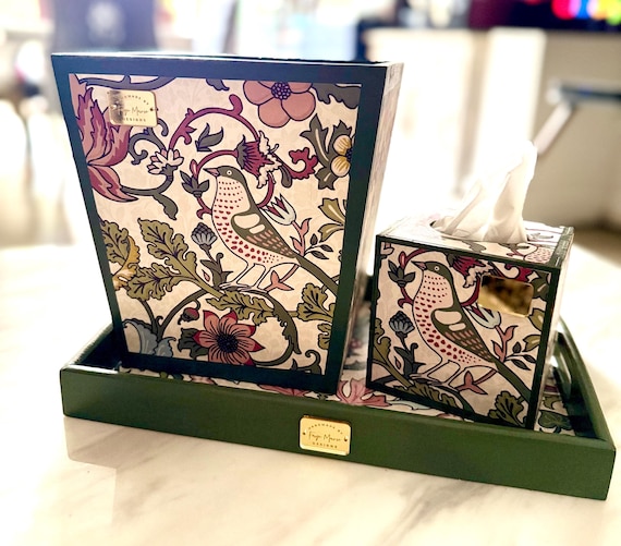 Beautiful green serving ottoman tray beautiful homes