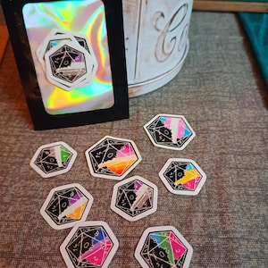 Conjunto TTRPG Mini-Pride D20