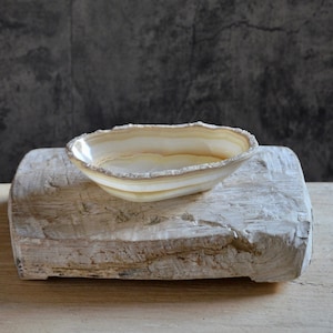 Vintage Onyx Bowl | Onyx Dish | Coffee Table Decor | Hand-carved Onyx Bowl | Onyx Candle Holder | Gift for Her and Him