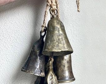 Large Antique African Cow Bells | Vintage Bells | Primitive Decor | Wabi Sabi