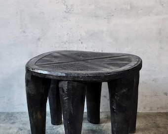 Antique Six Legs Nigerian Nupe Stool | Vintage Rustic Stool | Wabi Sabi | Primitive Decor