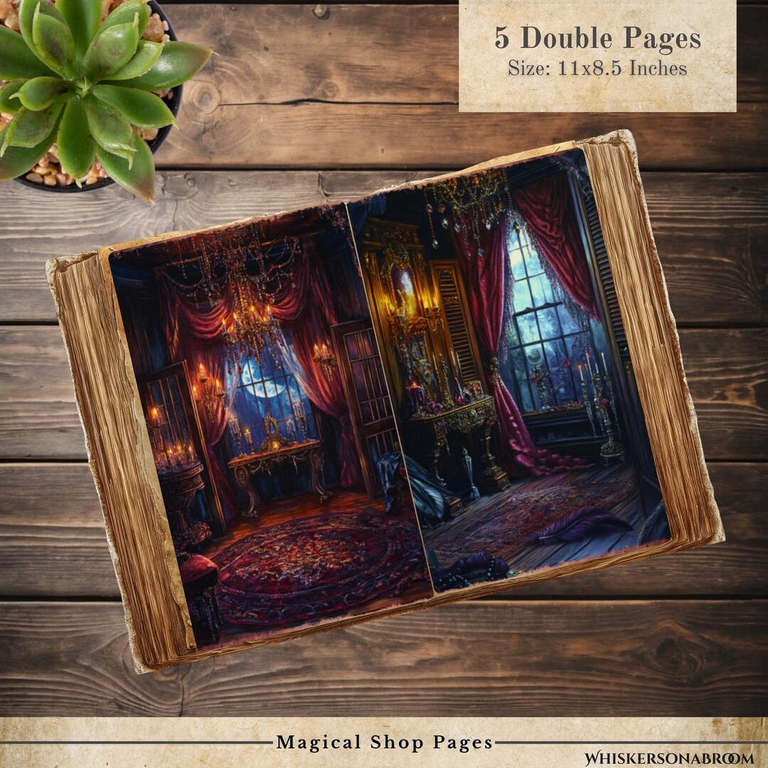 Witch Junk Journal Kit Printable – Magical Shop Pages, Grimoire Journal ...